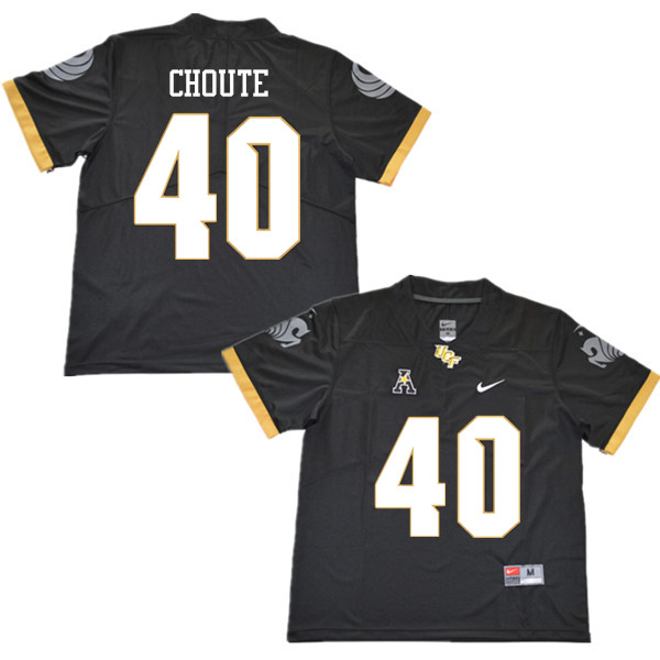 Men #40 Kervins Choute UCF Knights College Football Jerseys Sale-Black - Click Image to Close
